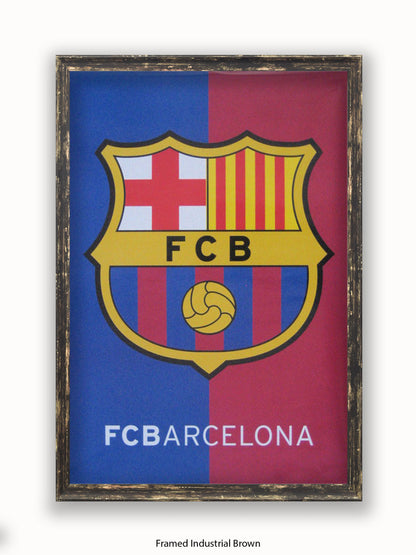 Barcalona Club Badge Poster