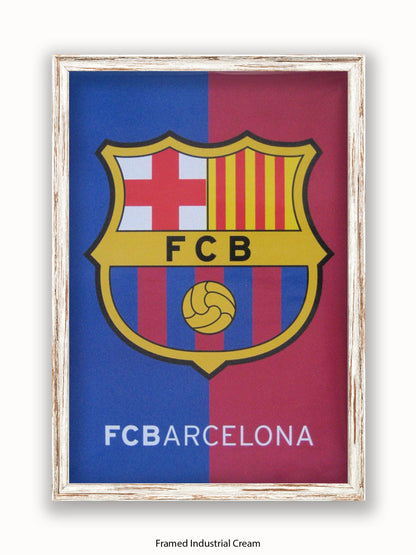 Barcalona Club Badge Poster