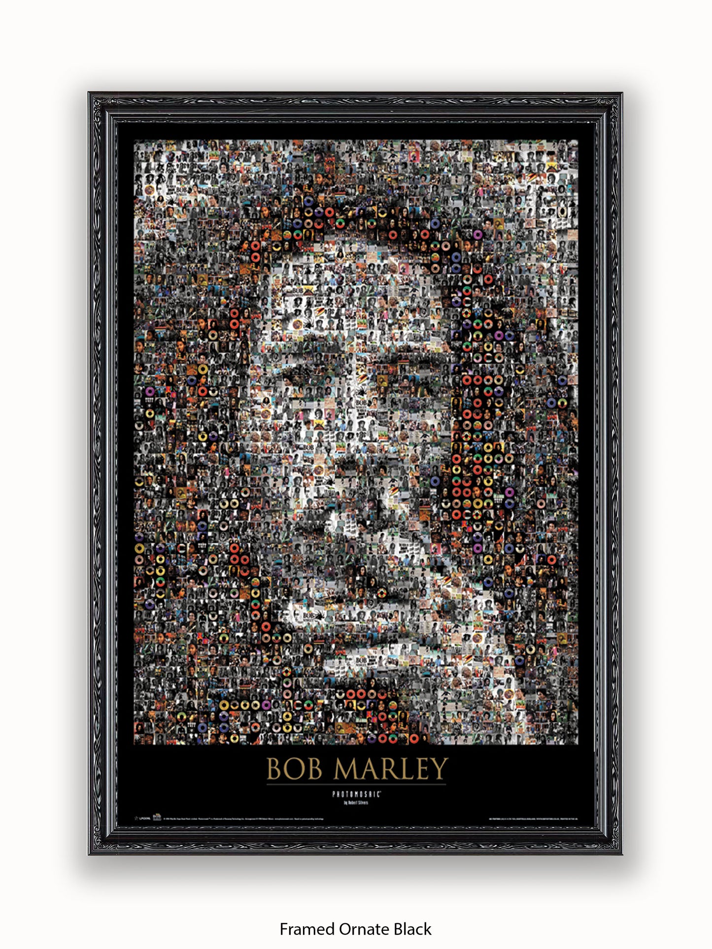 Bob Marley Photo Mosaic Poster