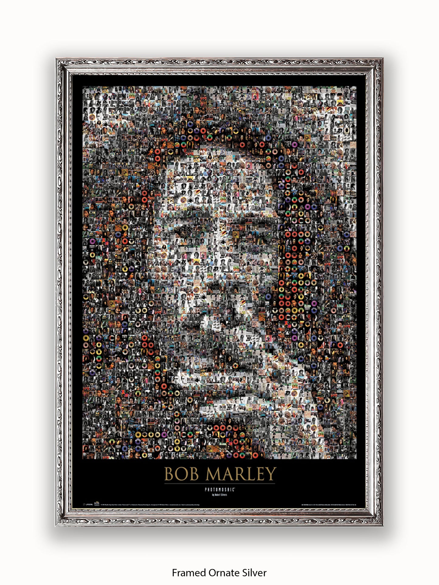 Bob Marley Photo Mosaic Poster