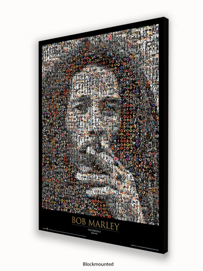 Bob Marley Photo Mosaic Poster