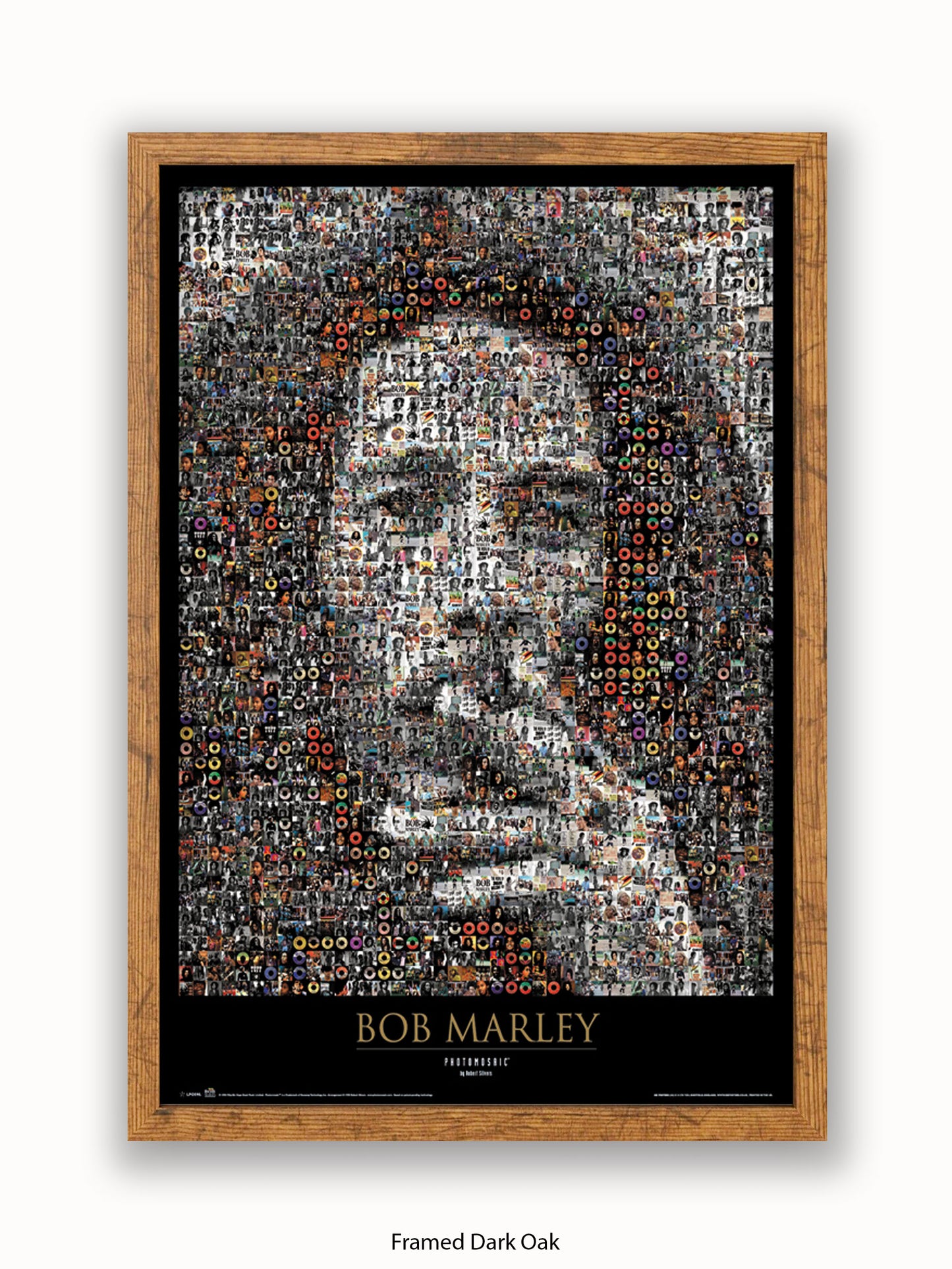 Bob Marley Photo Mosaic Poster