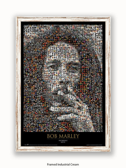 Bob Marley Photo Mosaic Poster