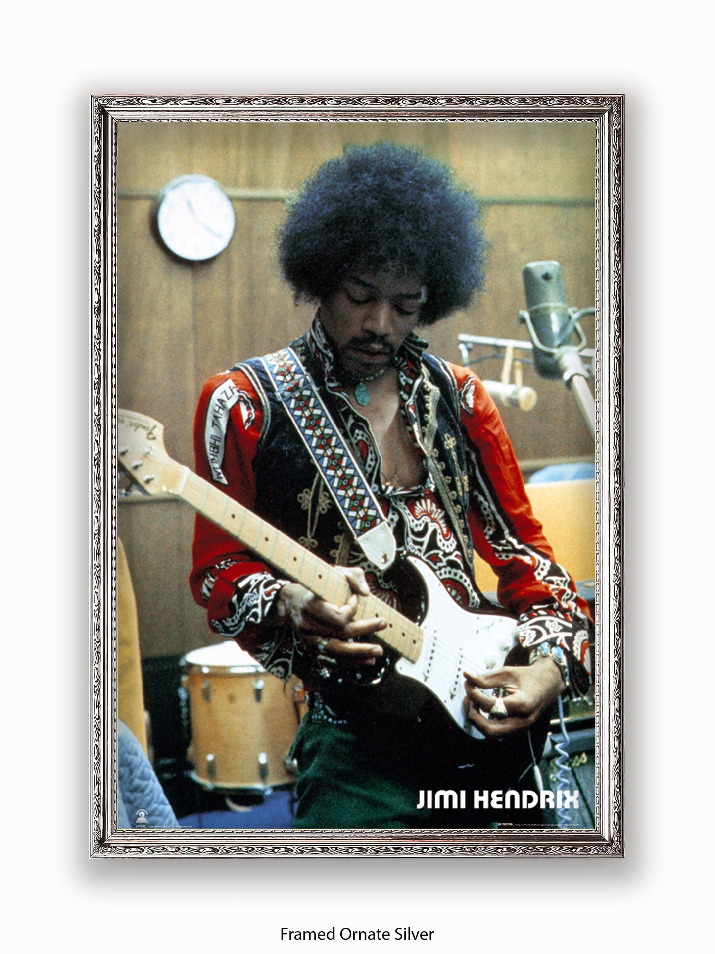 Jimi Hendrix  Studio  Guitar Poster