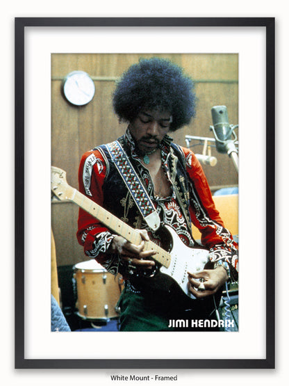 Jimi Hendrix  Studio  Guitar Poster