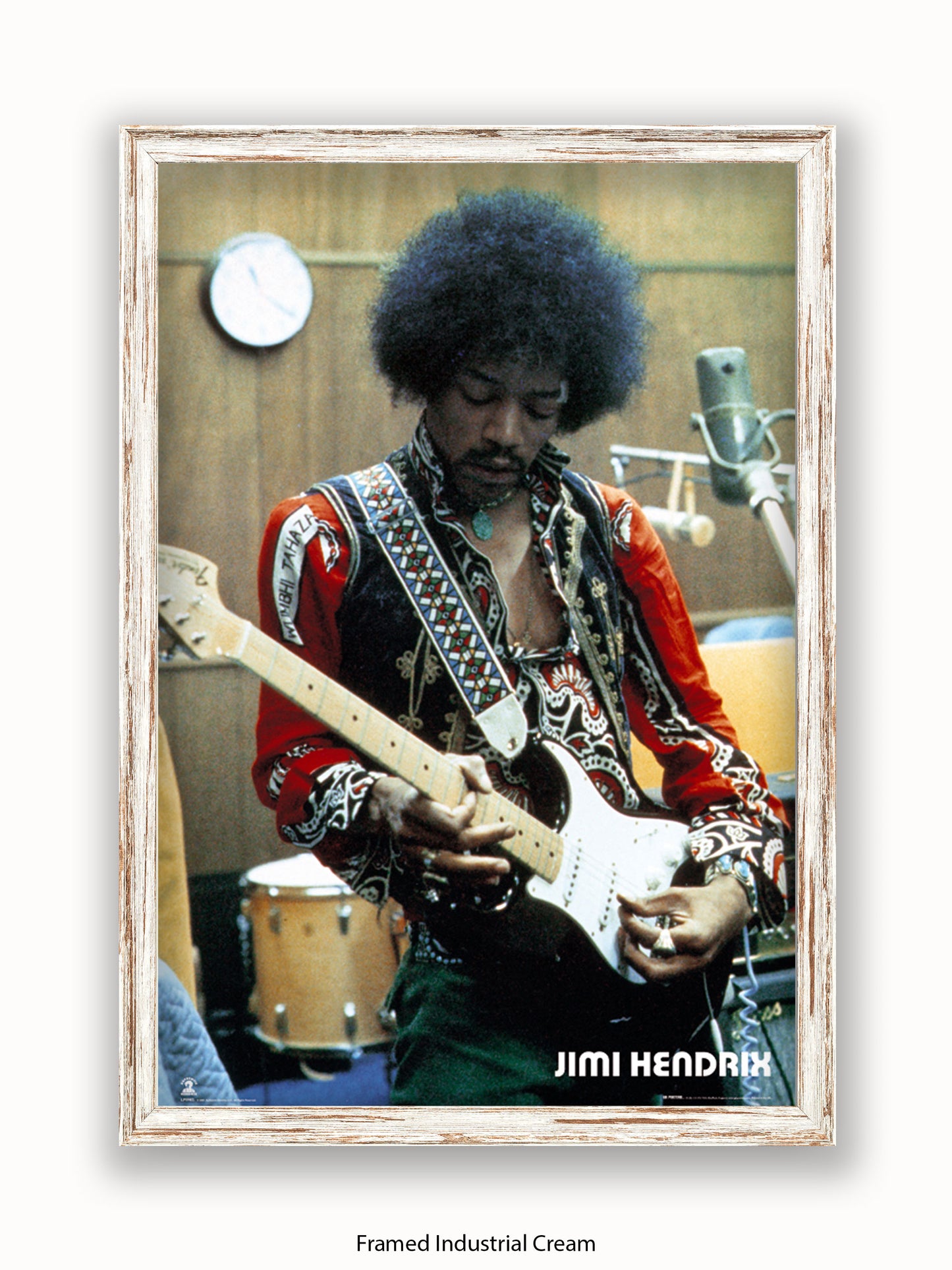 Jimi Hendrix  Studio  Guitar Poster