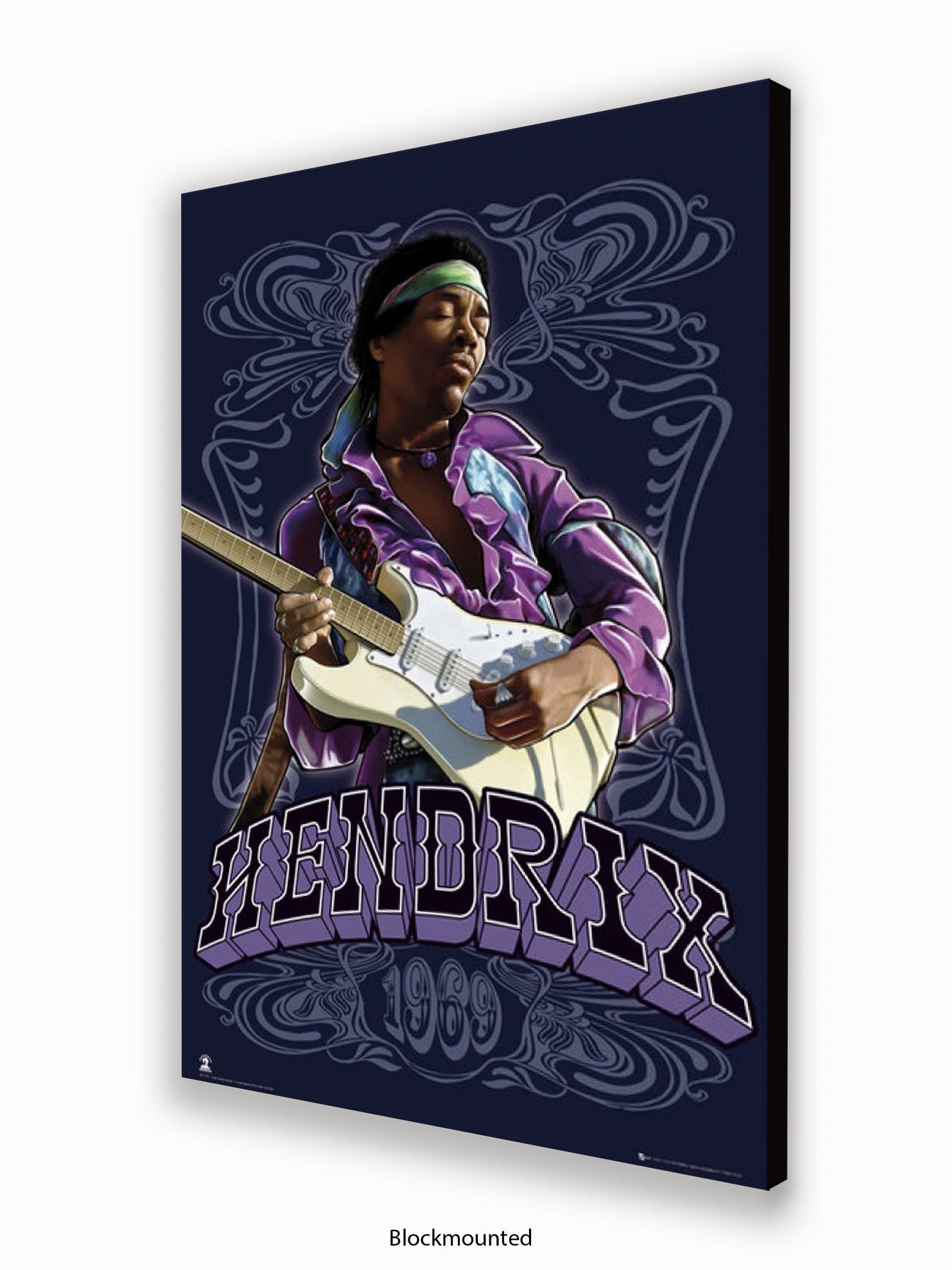 Jimi Hendrix  1969  Guitar Poster