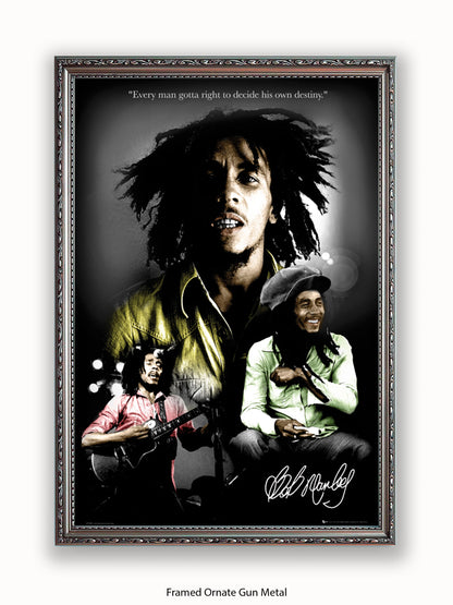 Bob Marley  Destiny 3 pics Poster