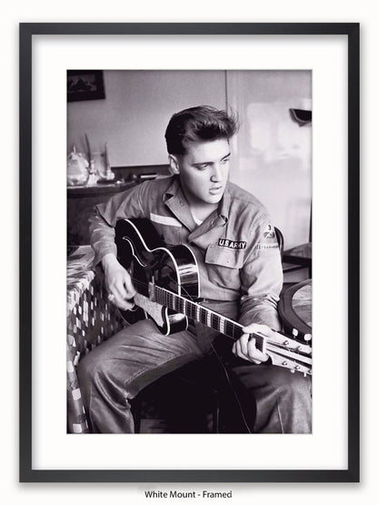 Elvis Presley Army Uniform Poster