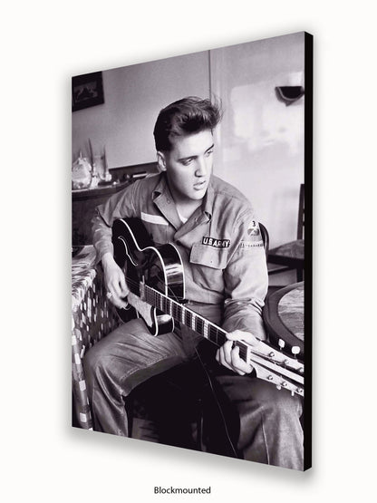 Elvis Presley Army Uniform Poster