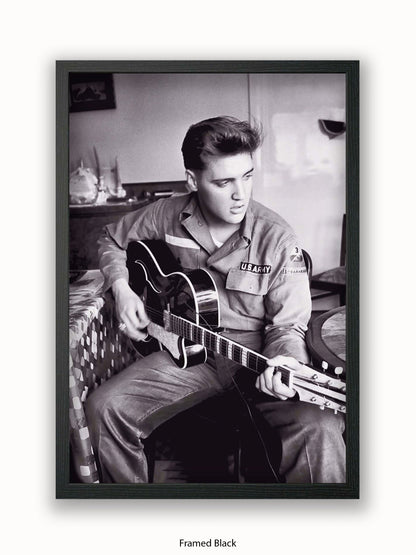 Elvis Presley Army Uniform Poster