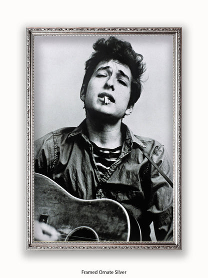 Bob Dylan Cigarette Guitar Poster