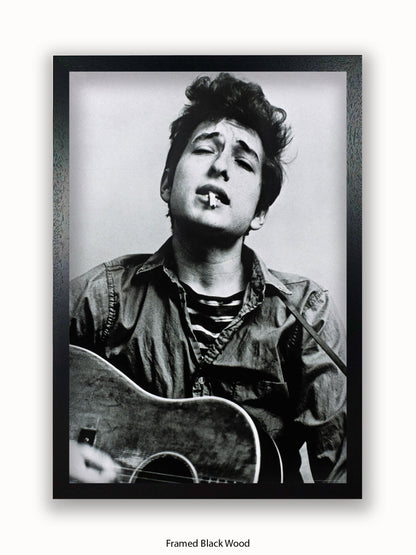 Bob Dylan Cigarette Guitar Poster