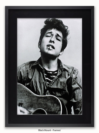 Bob Dylan Cigarette Guitar Poster