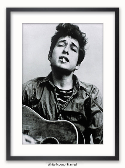 Bob Dylan Cigarette Guitar Poster