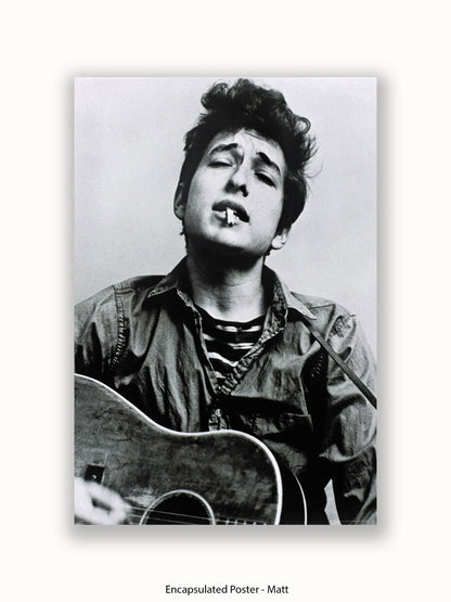 Bob Dylan Cigarette Guitar Poster