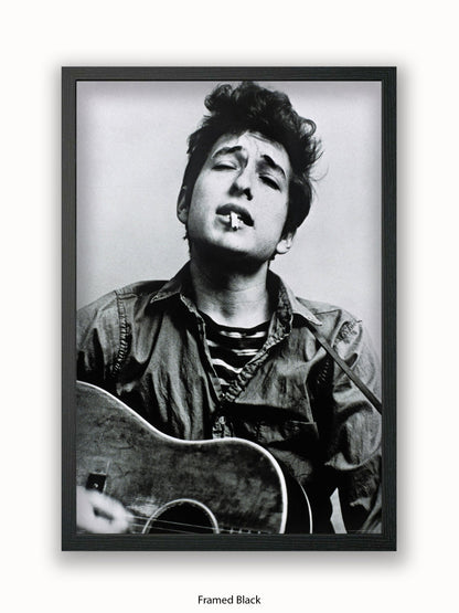 Bob Dylan Cigarette Guitar Poster