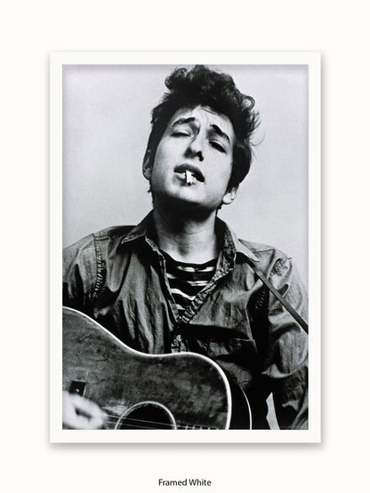 Bob Dylan Cigarette Guitar Poster