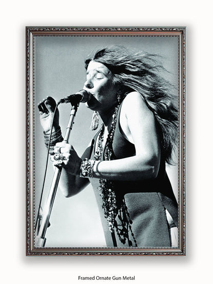 Janis Joplin Live Poster