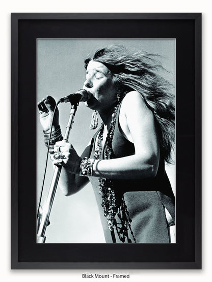 Janis Joplin Live Poster