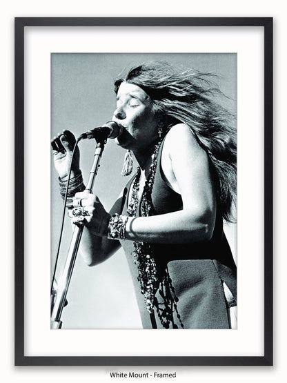 Janis Joplin Live Poster