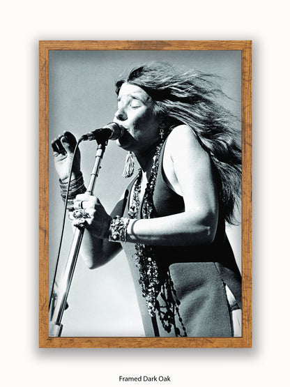 Janis Joplin Live Poster