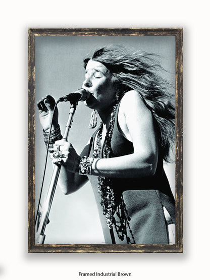 Janis Joplin Live Poster