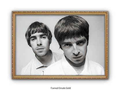 Oasis Brothers Liam & Noel Poster