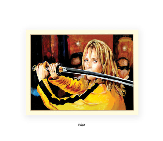 Kill Bill - Uma Thurman - Sword - Michael Kozlov Art Print