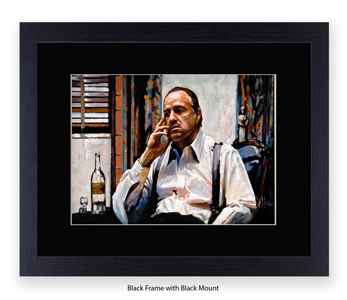 Godfather - Brando White Shirt- Michael Kozlov Art Print