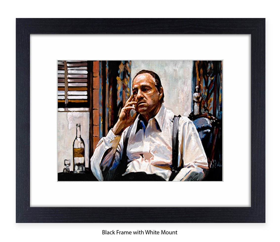 Godfather - Brando White Shirt- Michael Kozlov Art Print