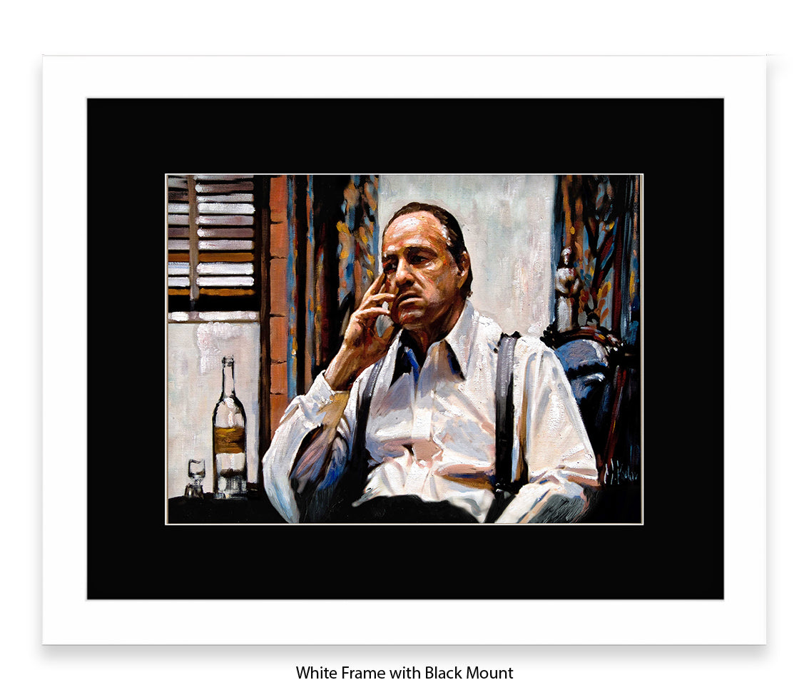 Godfather - Brando White Shirt- Michael Kozlov Art Print