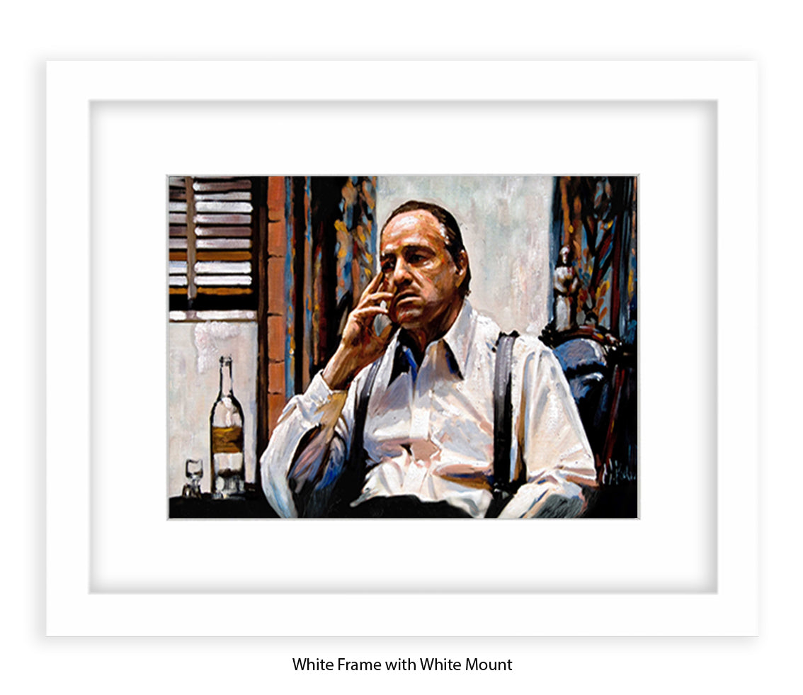 Godfather - Brando White Shirt- Michael Kozlov Art Print