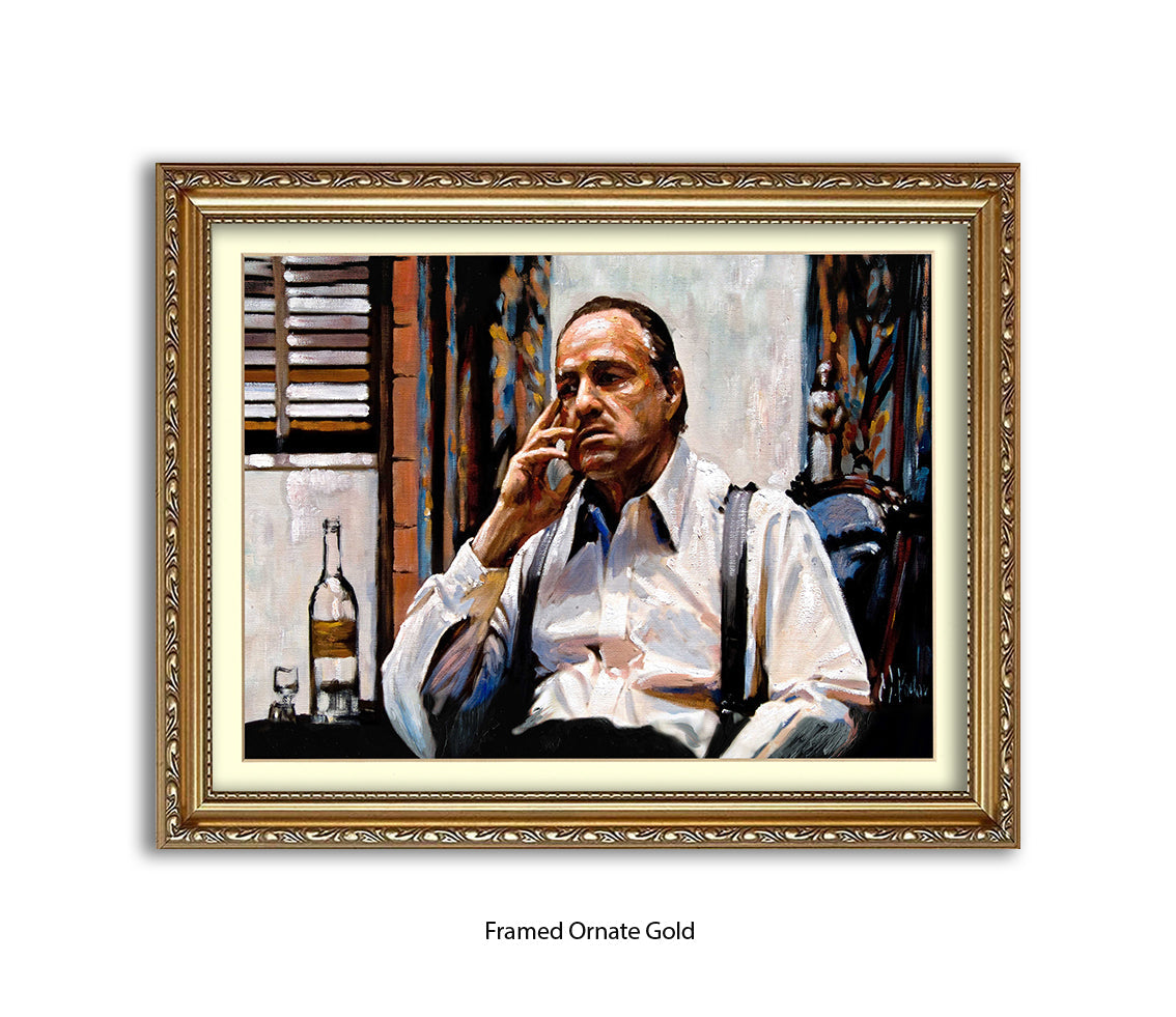 Godfather - Brando White Shirt- Michael Kozlov Art Print