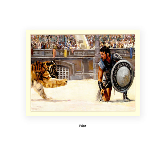 Gladiator - Tiger - Michael Kozlov Art Print