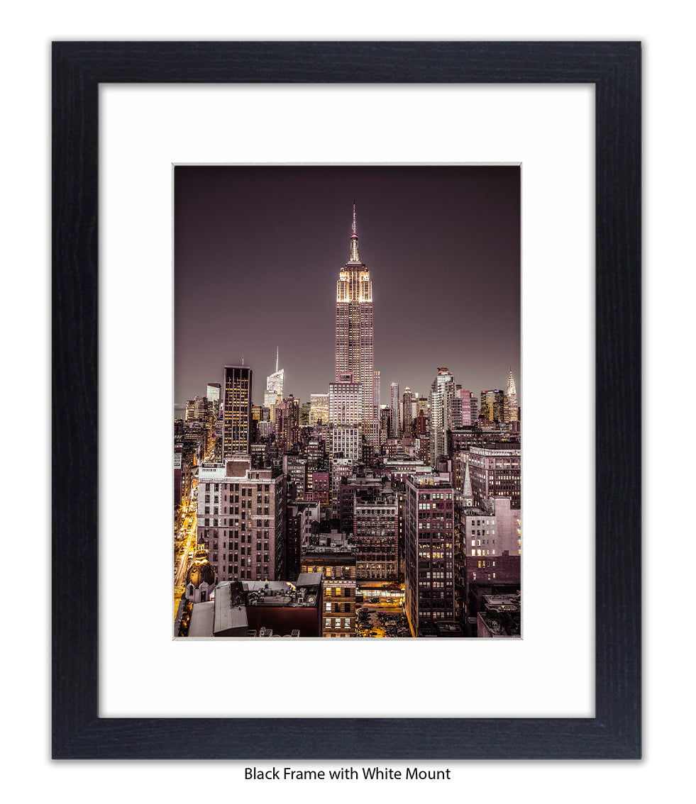 NYC Empire State Building - Mounted & Framed Art Print