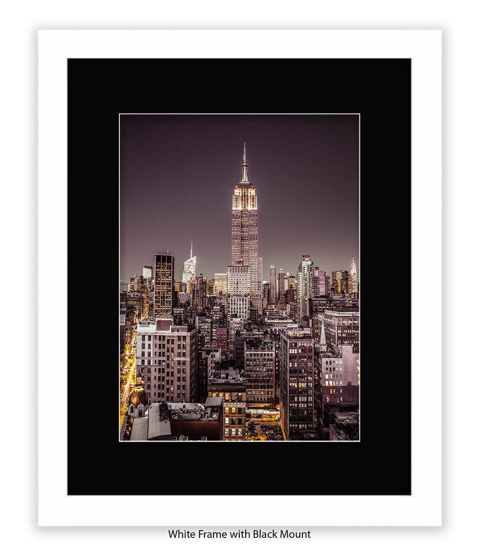 NYC Empire State Building - Mounted & Framed Art Print