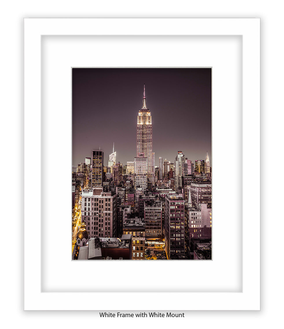 NYC Empire State Building - Mounted & Framed Art Print