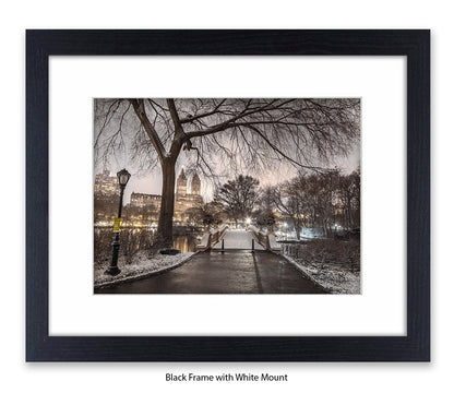 NYC Central Park - Evening View  - Mounted & Framed Art Print