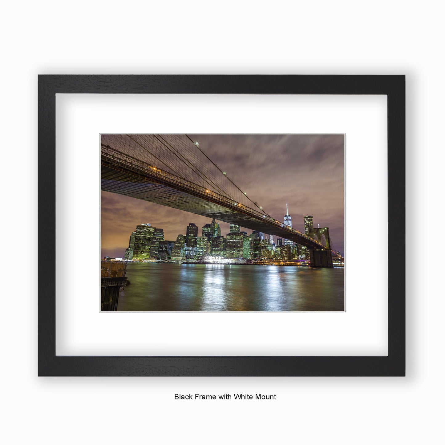 NYC Manhattan Skyline - Tint - Mounted & Framed Art Print