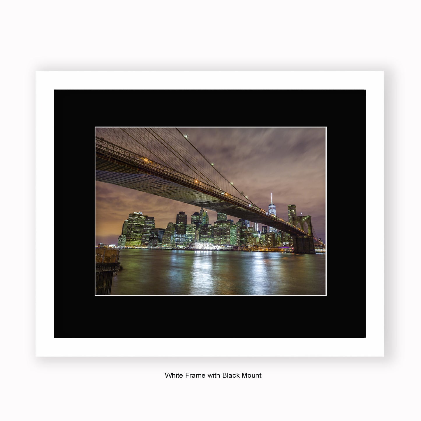 NYC Manhattan Skyline - Tint - Mounted & Framed Art Print