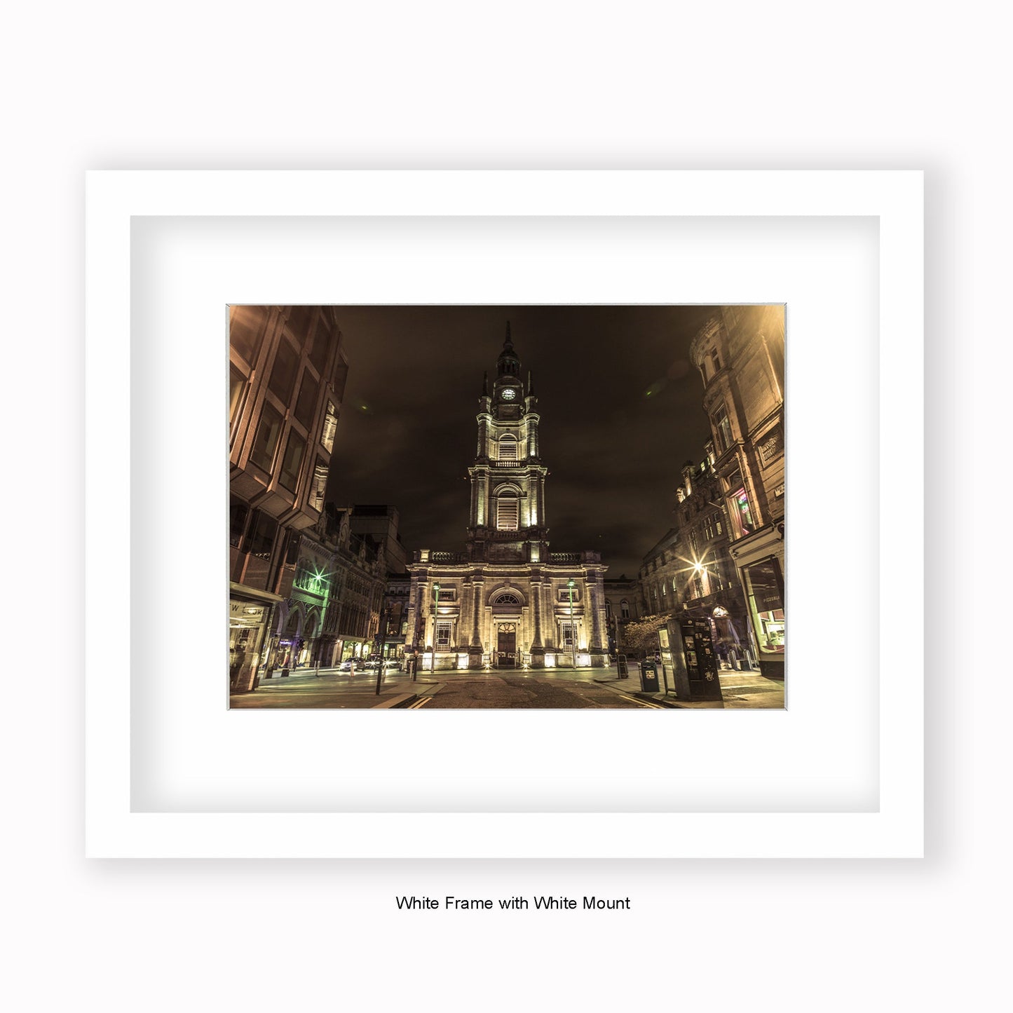 Scotland - Glasgow - St George's Tron Sepia - Mounted & Framed Art Print