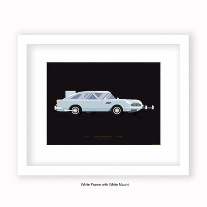 007 Goldfinger - 1963 Aston Martin  - Mounted & Framed Art Print