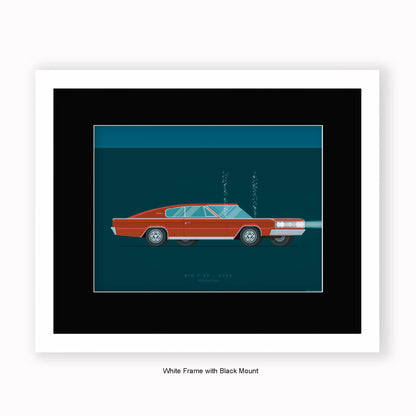 Big Fish - Dodge Charger - Mounted & Framed Art Print