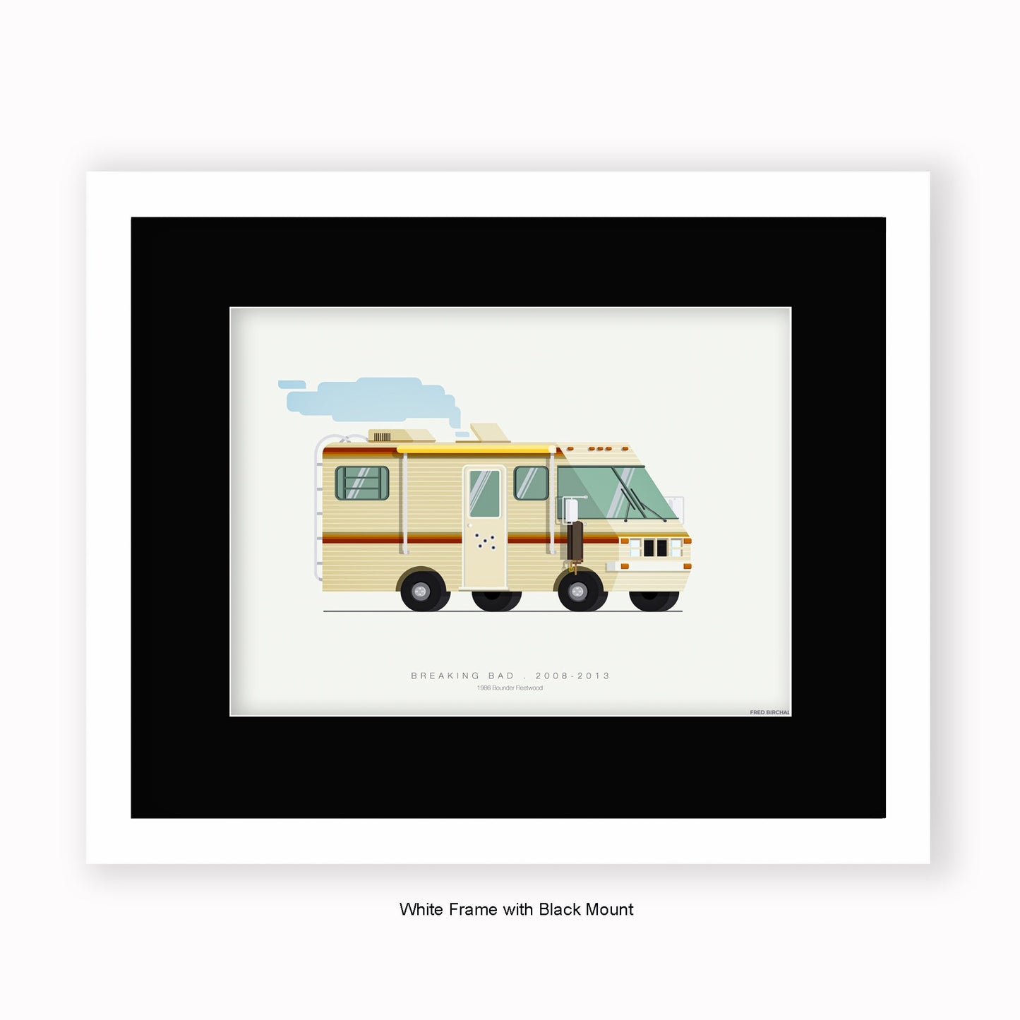 Breaking Bad - 1986 Bounder Fleetwood - Mounted & Framed Art Print