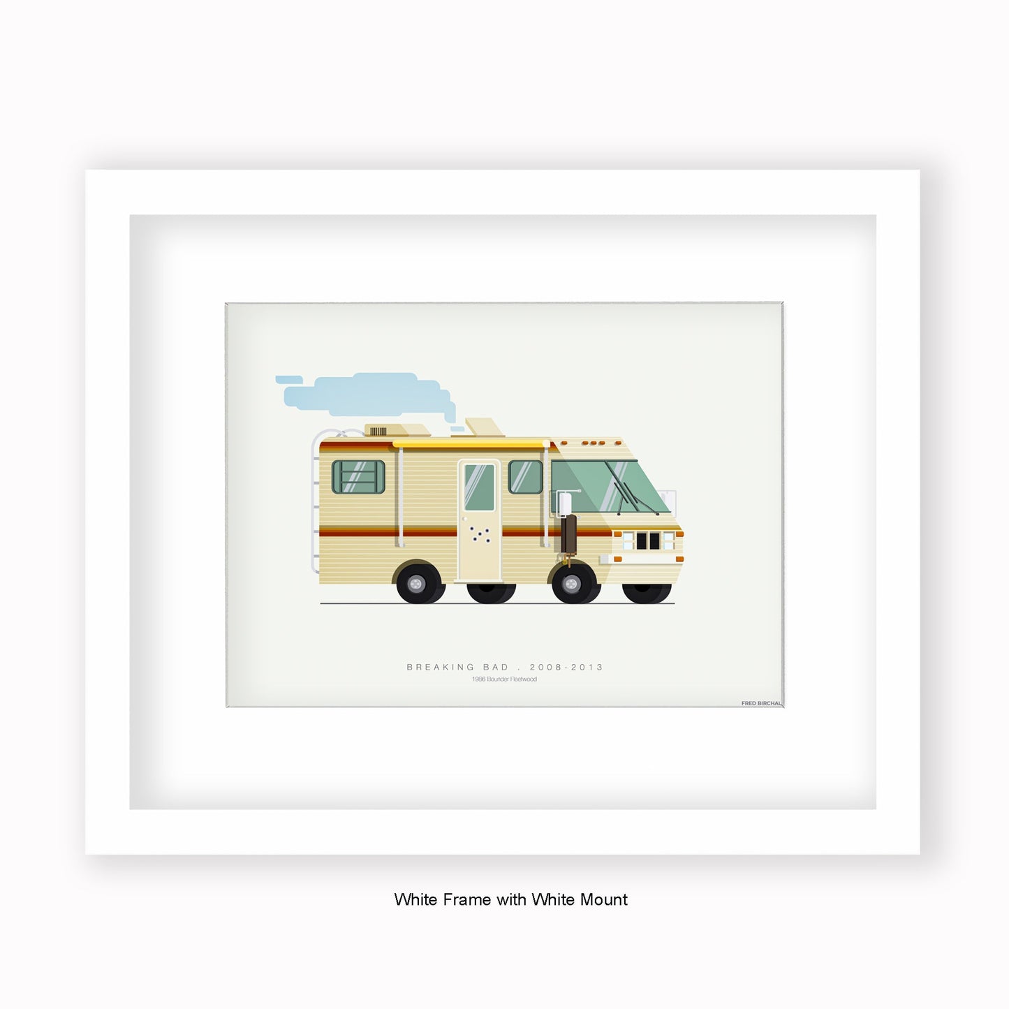 Breaking Bad - 1986 Bounder Fleetwood - Mounted & Framed Art Print