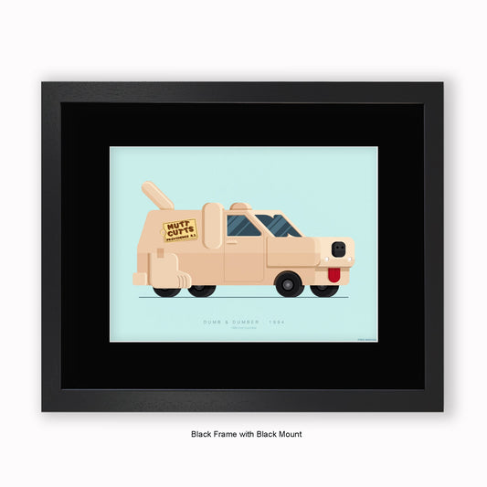 Dumb & Dumber - 1984 Ford Econoline - Mounted & Framed Art Print