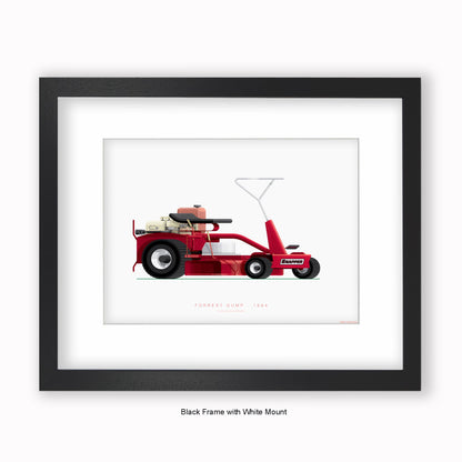 Forrest Gump - Comet Snapper Mower - Mounted & Framed Art Print