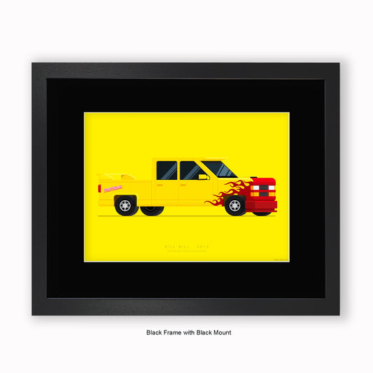 Kill Bill - Pussy Wagon - Mounted & Framed Art Print