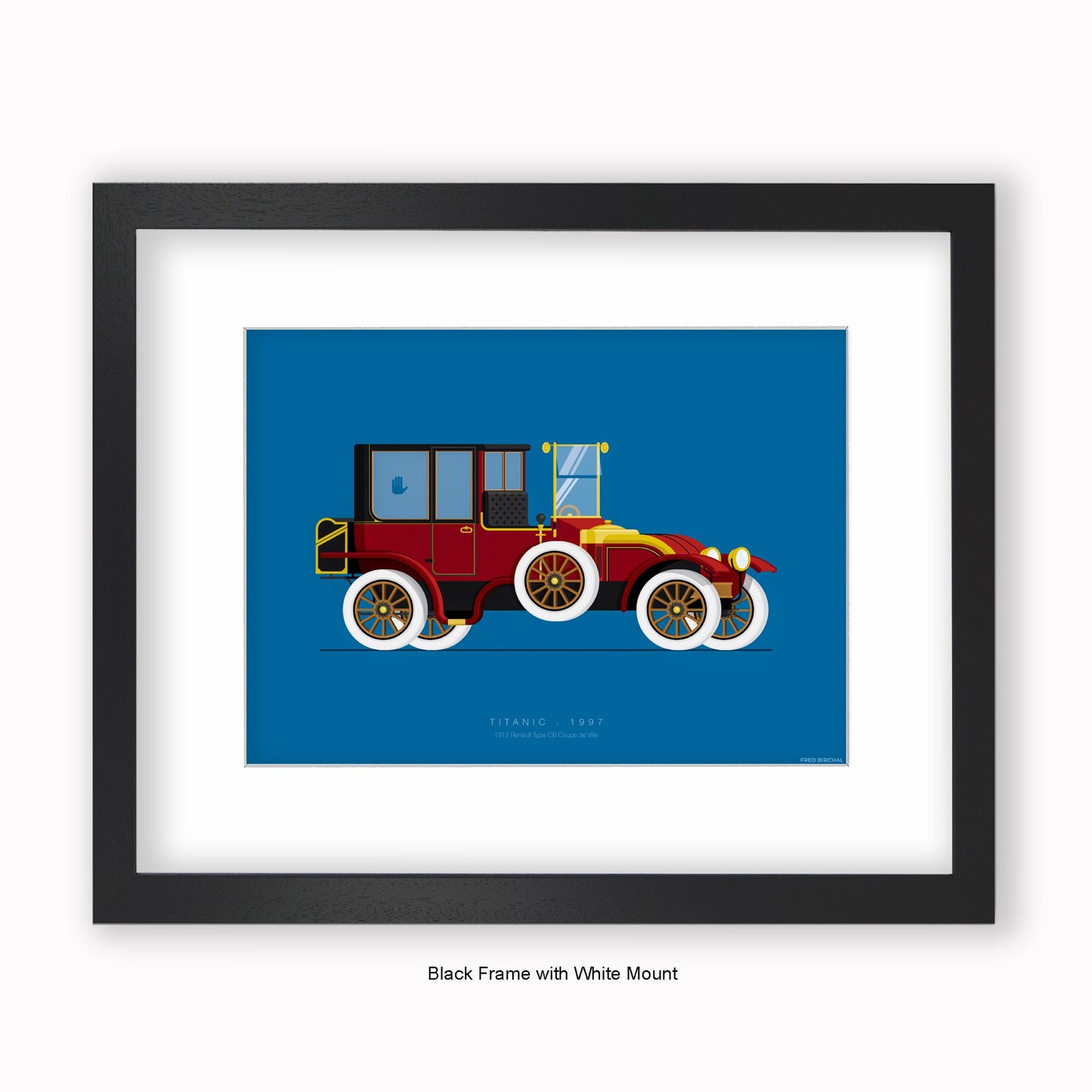 Titanic - Renault Coupe de Ville - Mounted & Framed Art Print